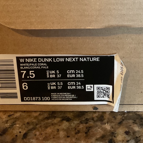 NIKE DUNK LOW NEXT NATURE PALE CORAL SIZE 7.5 *** $85 - Picture 8 of 11